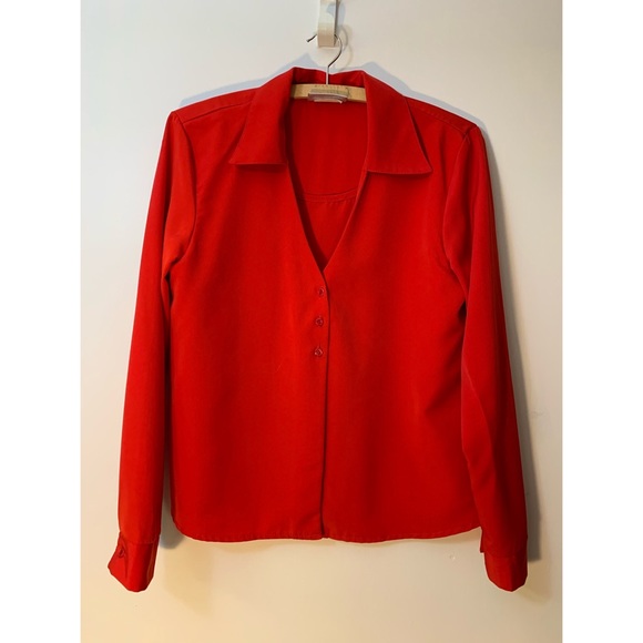 Red dress shirt with built in shell - Picture 1 of 5